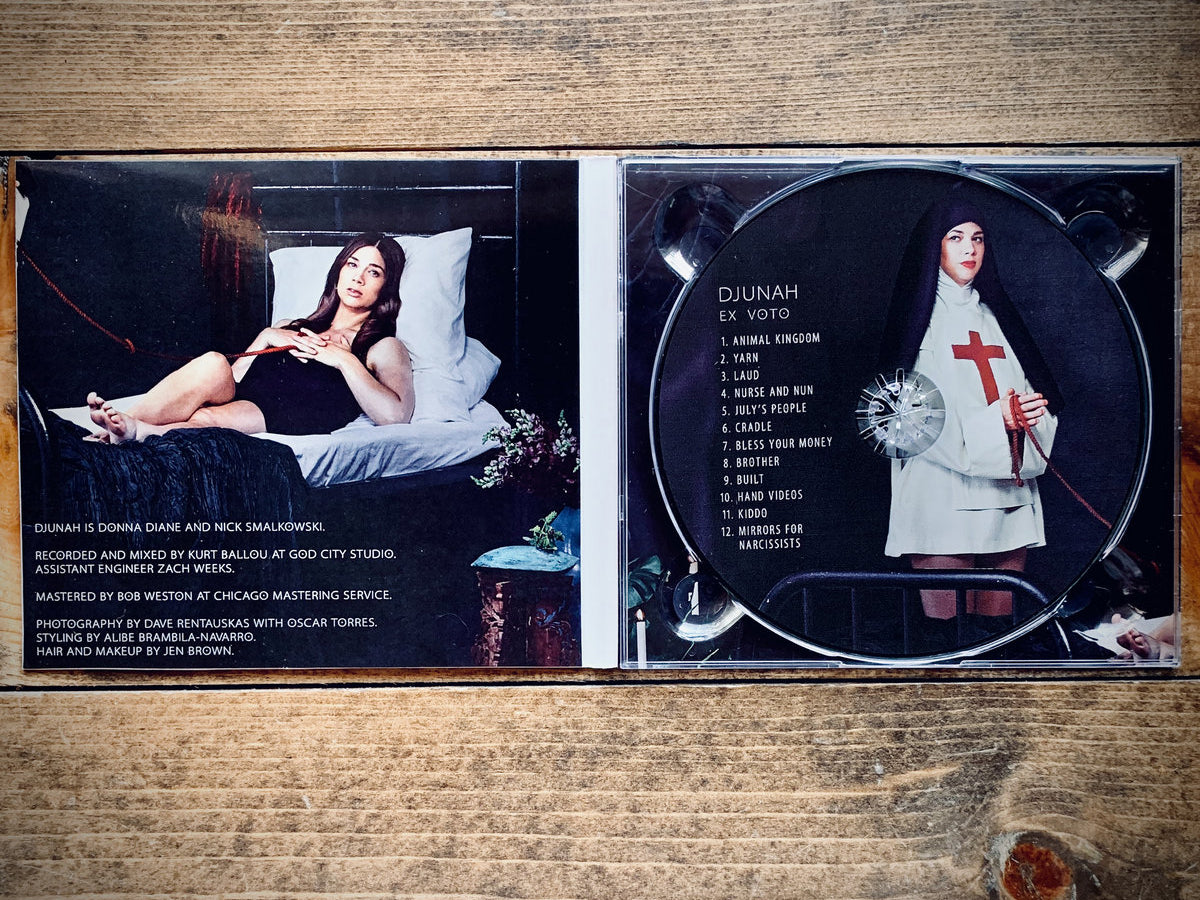 Djunah "Ex Voto" compact disc CD, inside